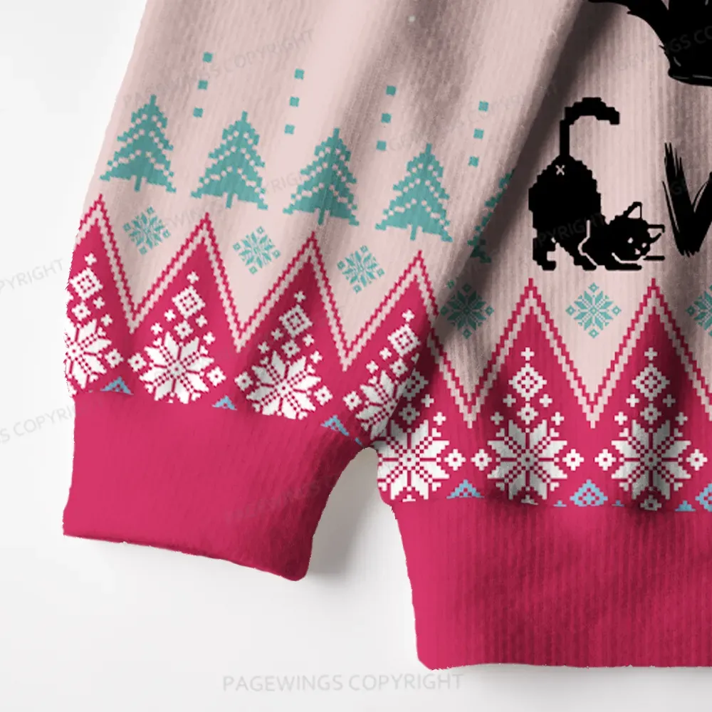 Pagewings What Unisex Ugly Knit Sweatshirt