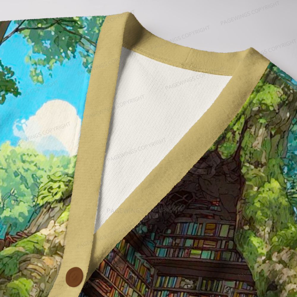 Pagewings Library Unisex Ugly Cardigan Sweaters