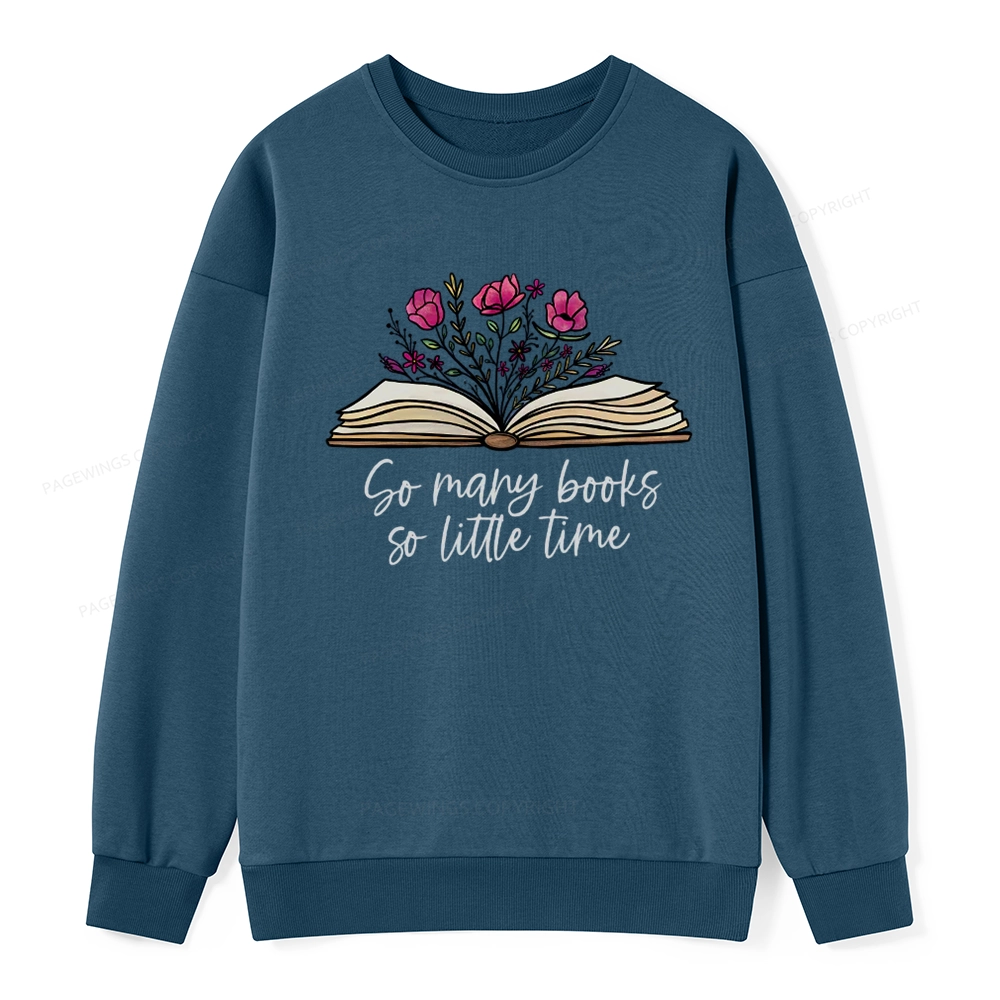 Pagewings So Many Books So Little Time Unisex Classic Sweatshirt