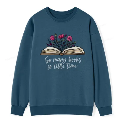 Pagewings So Many Books So Little Time Unisex Classic Sweatshirt