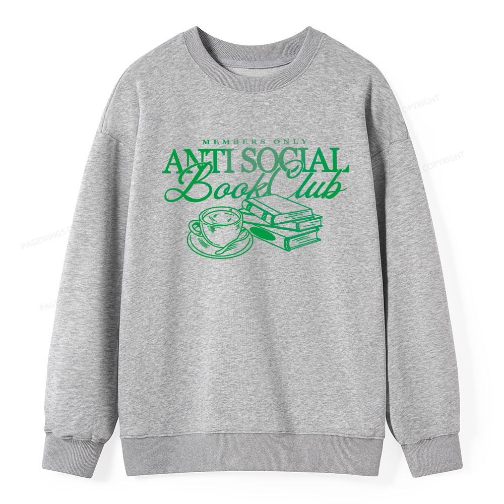 Pagewings Anti Social Book Club Unisex Classic Sweatshirt