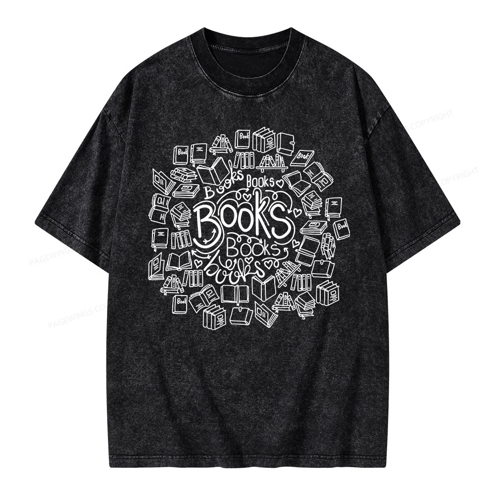 Pagewings Book Lover Unisex Washed T-shirt