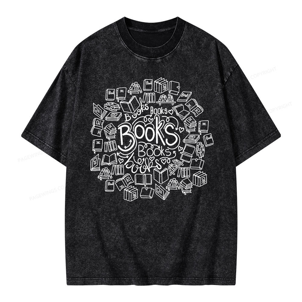 Pagewings Book Lover Unisex Washed T-shirt