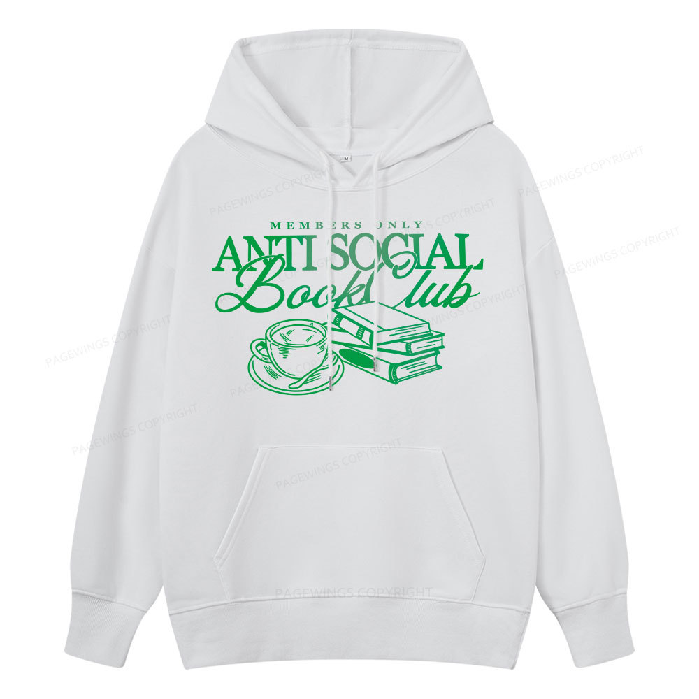 Pagewings Anti Social Book Club Unisex Classic Hoodie