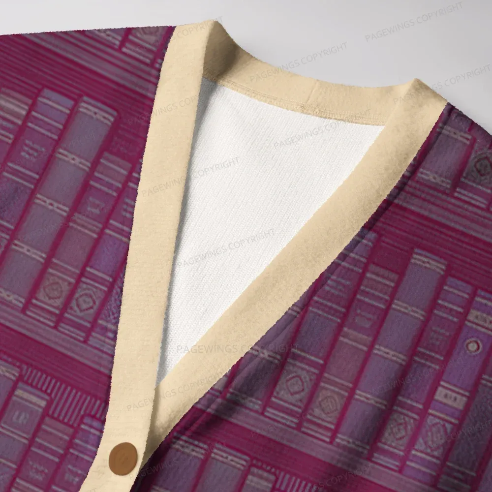 Pagewings Library Unisex Ugly Cardigan Sweaters