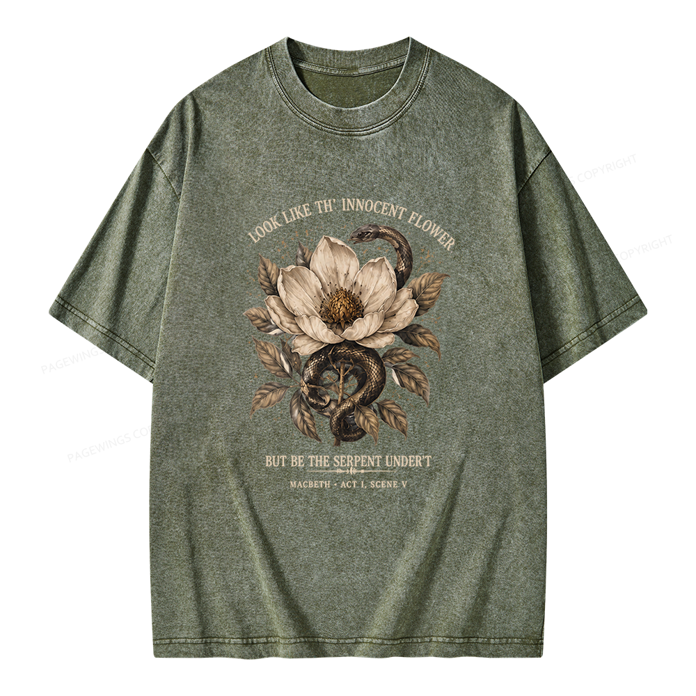 Pagewings Shakespeare Quote Unisex Washed T-shirt