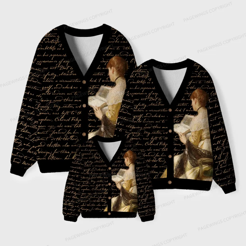 Pagewings Literature Unisex Ugly Cardigan Sweaters