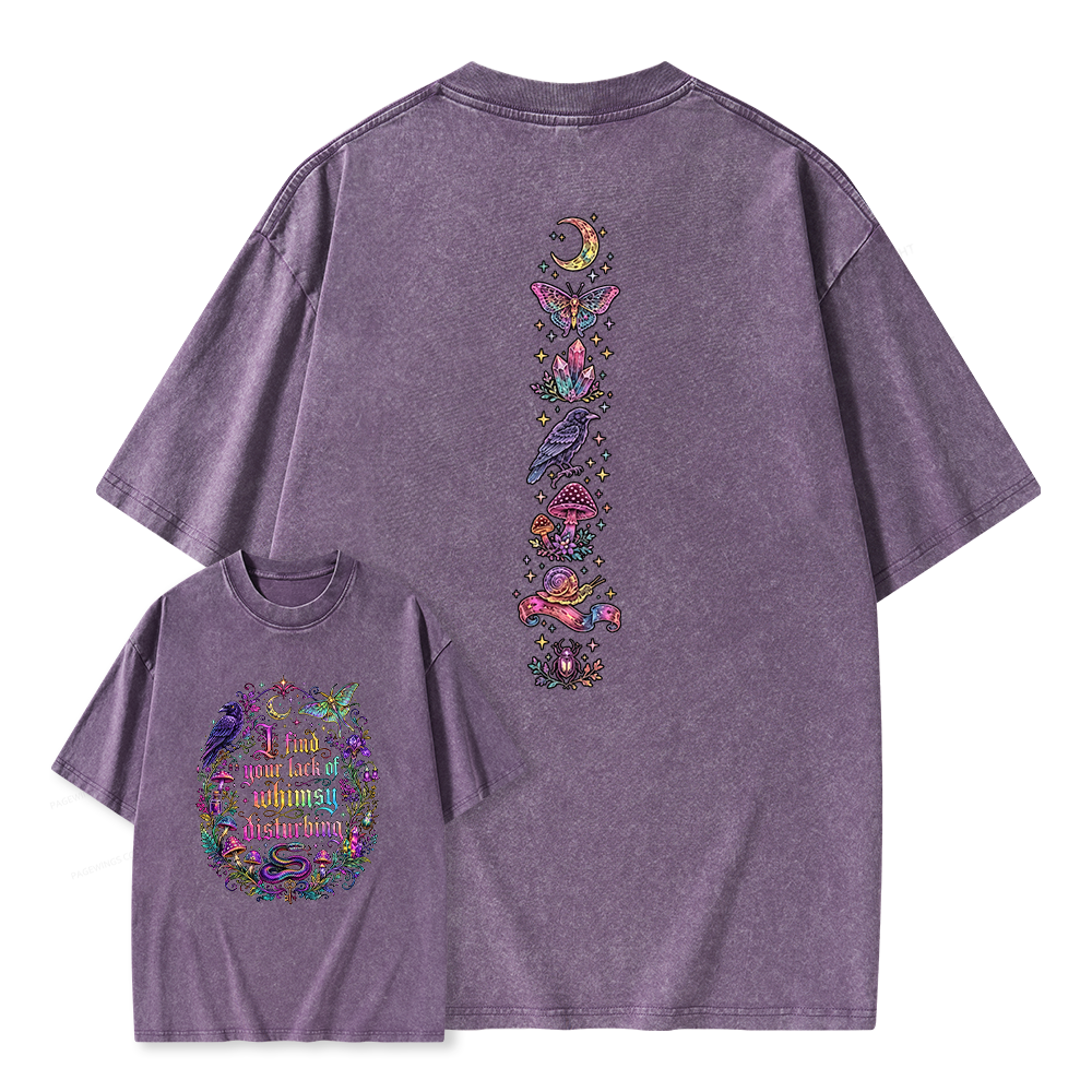 Pagewings I Find Your Lack Of Whimsy Unisex Washed T-shirt