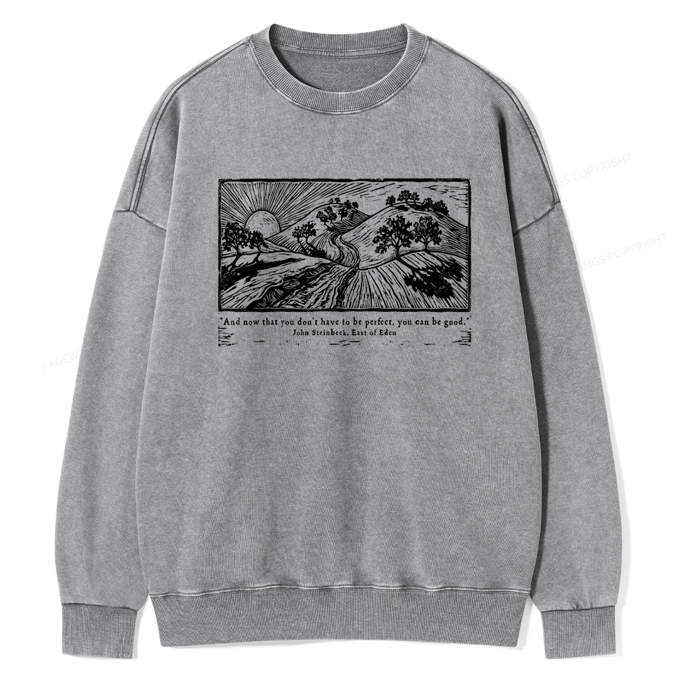 Pagewings Vintage Galley Unisex Washed Sweatshirt