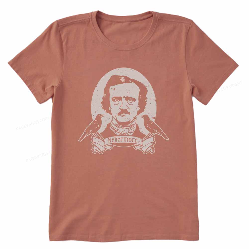 Pagewings Literary Vintage Stephen Allen King HP Lovecraft Book Unisex Classic T-shirt