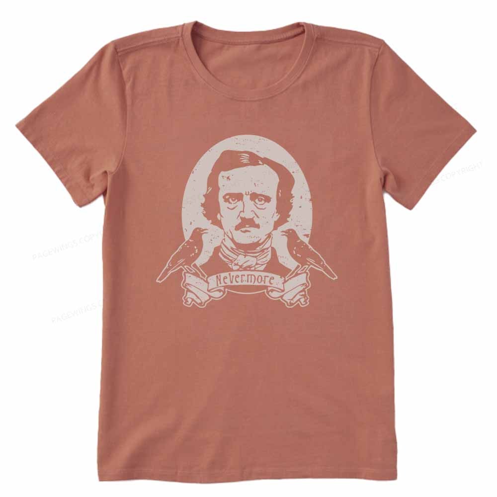 Pagewings Literary Vintage Stephen Allen King HP Lovecraft Book Unisex Classic T-shirt