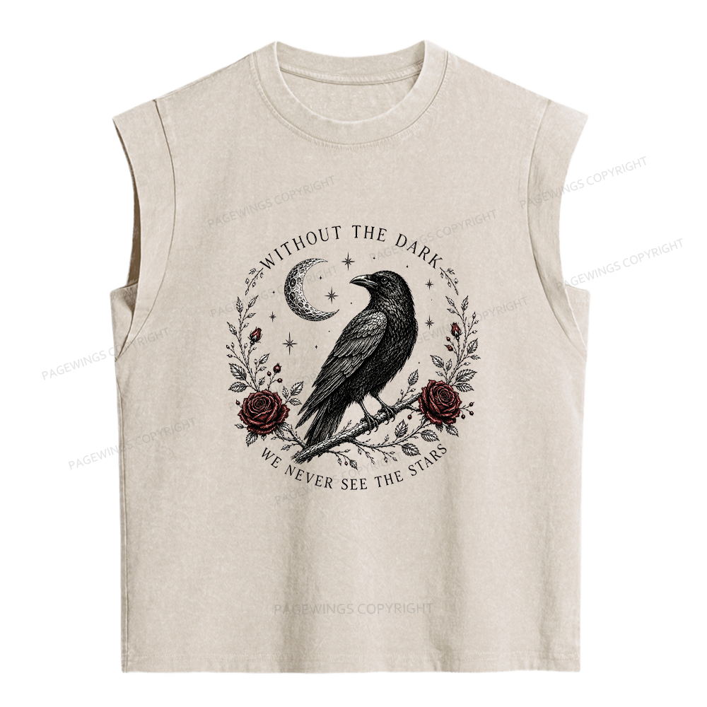Pagewings Gothic Raven Women's Washed Tank Top