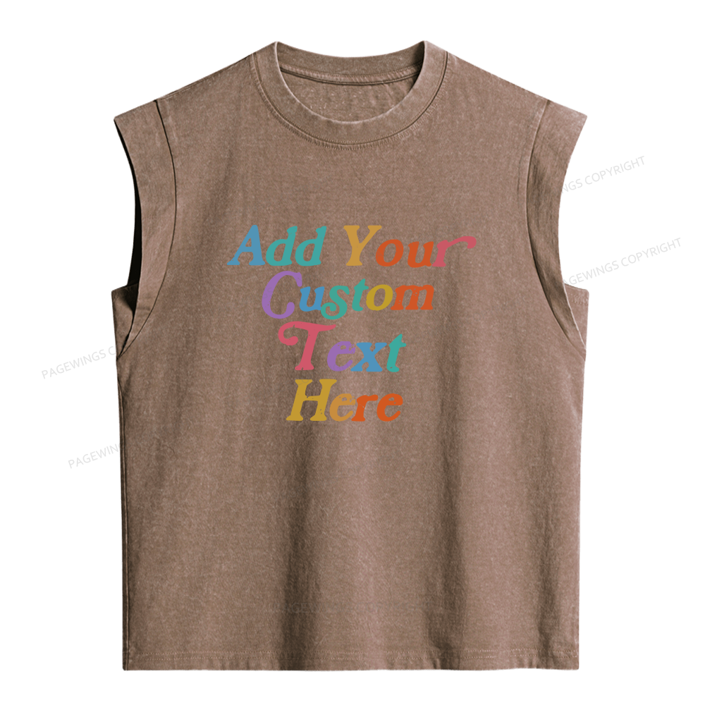 Pagewings Personalized Quotes Women's Washed Tank Top