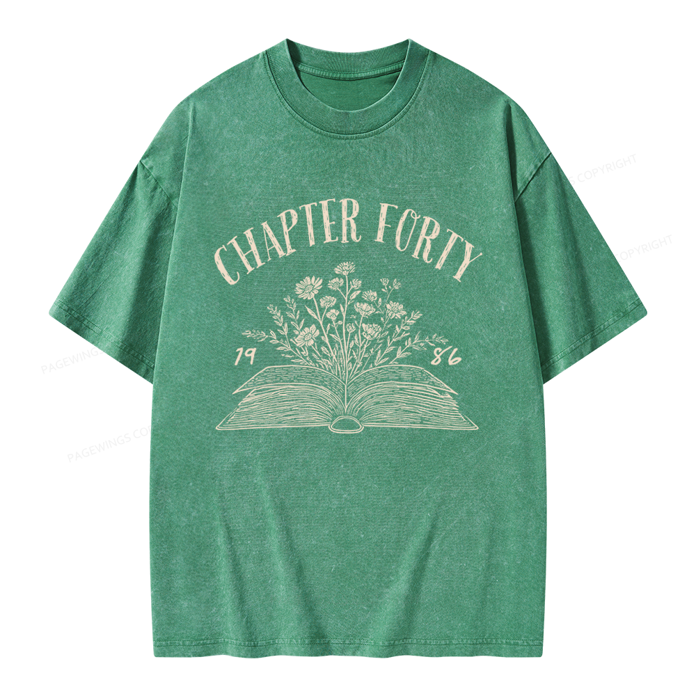 Pagewings Personalized Birthday Unisex Washed T-shirt