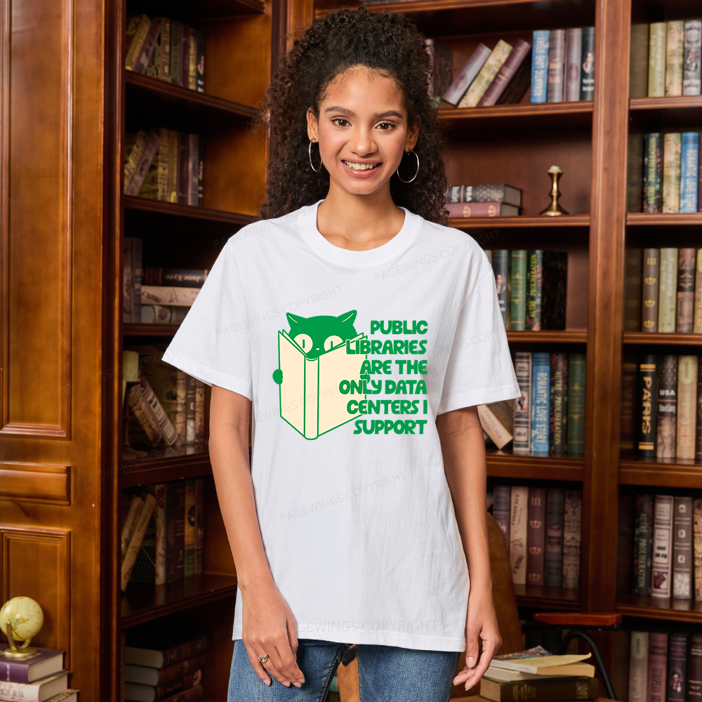 Pagewings Public Libraries are the Only Data Centers Unisex Classic T-shirt