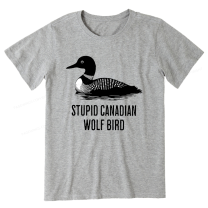 Pagewings Stupid Canadian Wolf Bird Unisex Classic T-shirt