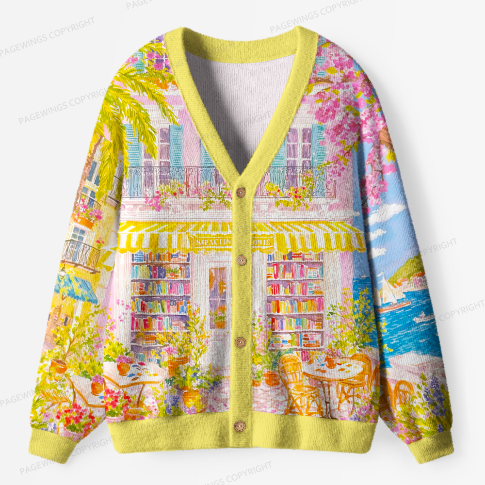Pagewings Bookshop Unisex Ugly Cardigan Sweaters