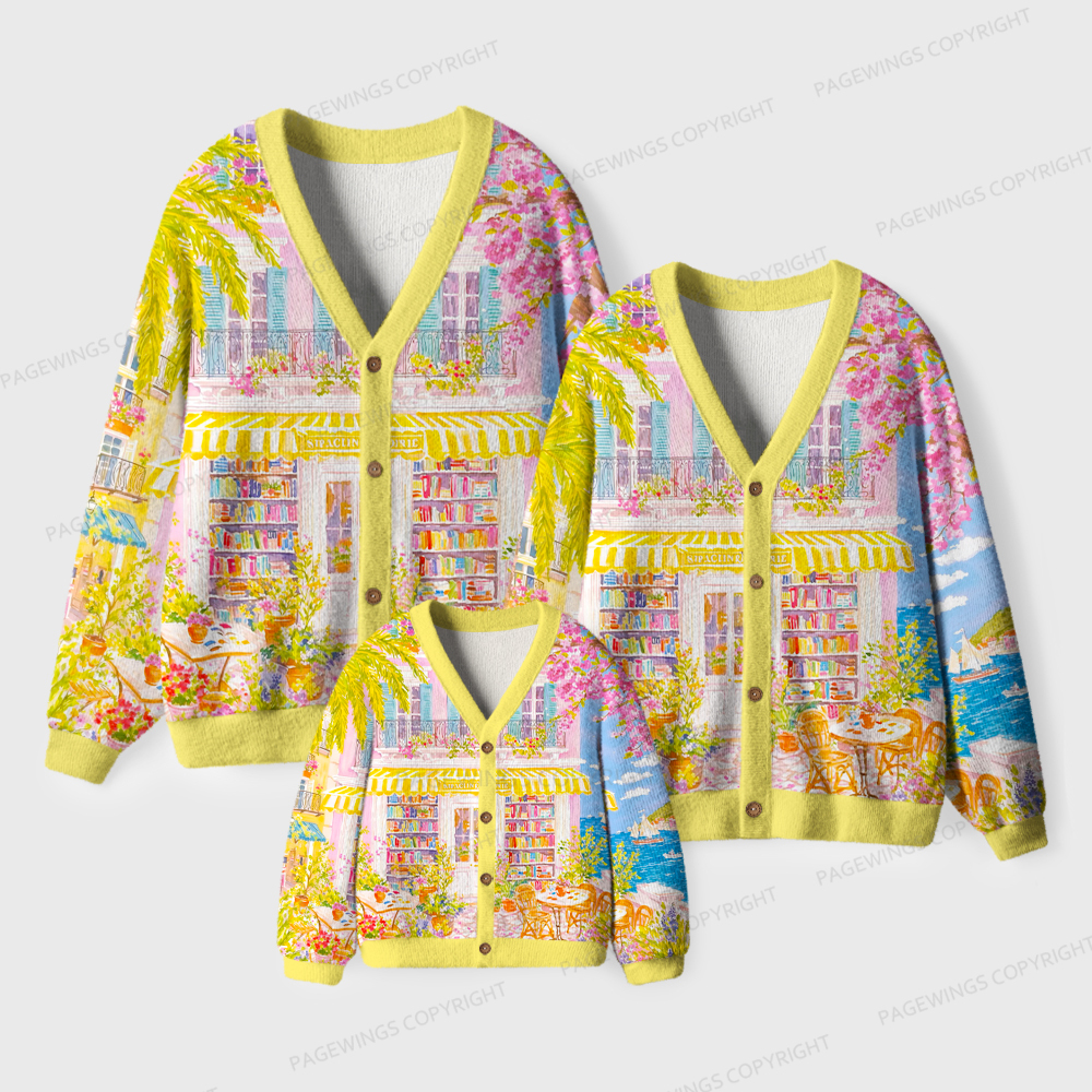 Pagewings Bookshop Unisex Ugly Cardigan Sweaters