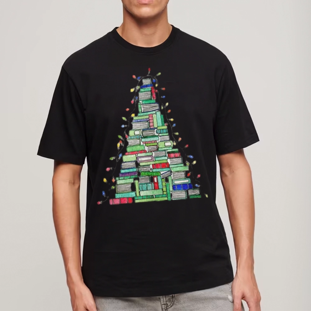 Pagewings Christmas Book Tree Unisex Classic T-shirt
