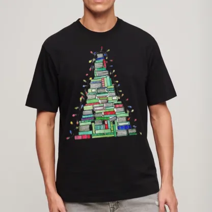 Pagewings Christmas Book Tree Unisex Classic T-shirt