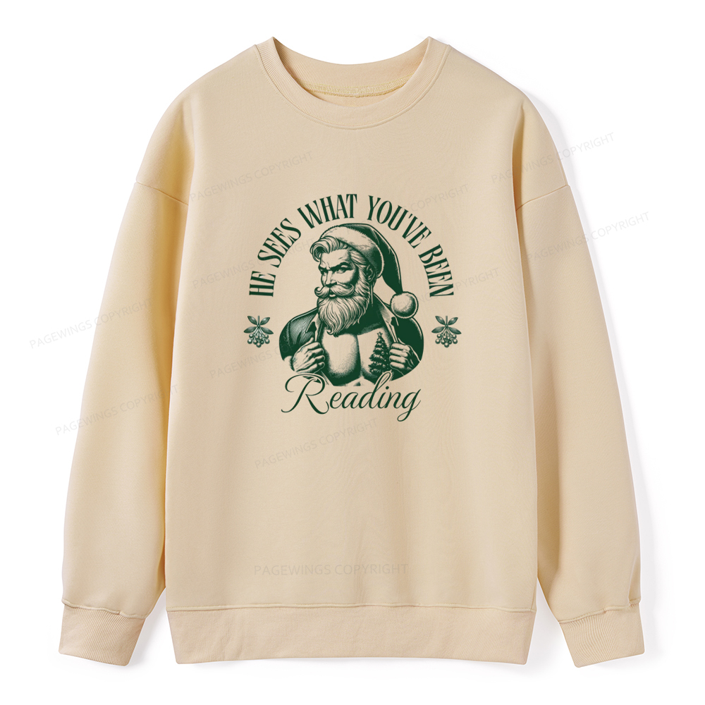 Pagewings He Sees What You've Been Reading Unisex Classic Sweatshirt