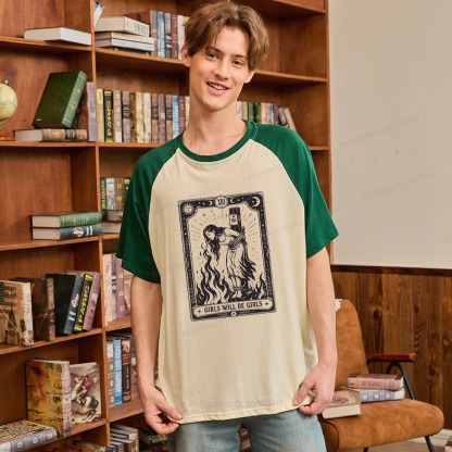 Pagewings Girls Will Be Girls Raglan T-shirt