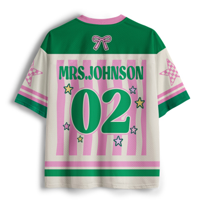 Pagewings Personalized Kindergarten Unisex Mesh Jersey
