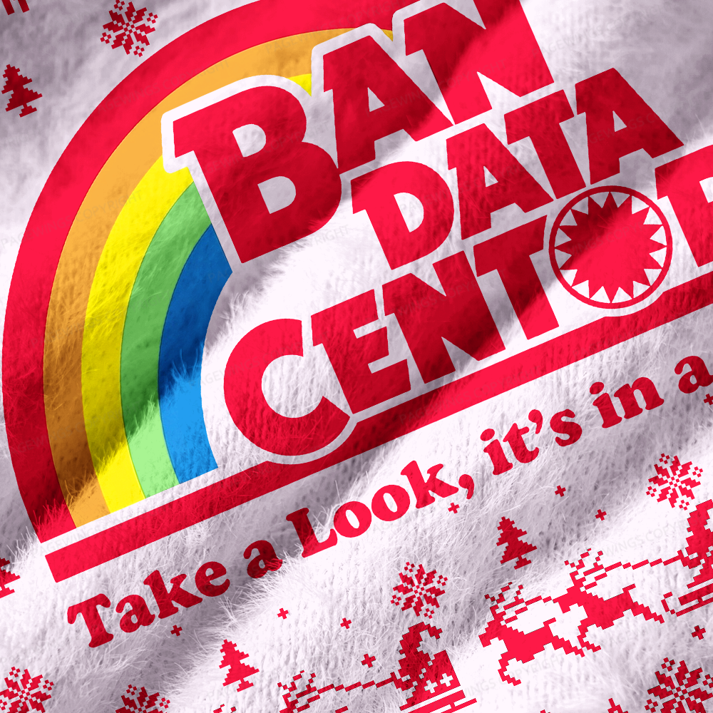 Pagewings Ban Data Centers Read Books Off Shoulder Ugly Knit Sweater