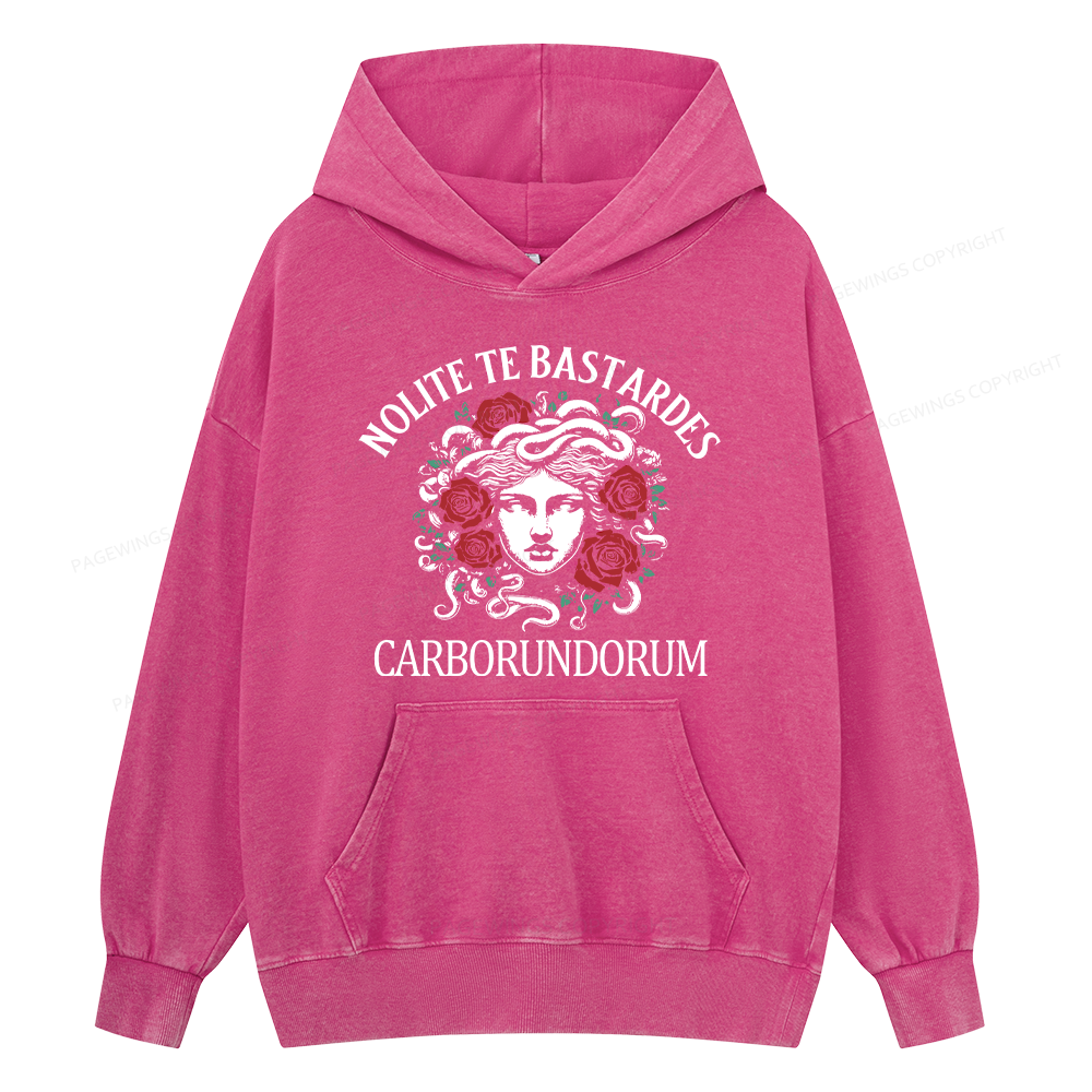 Pagewings Don't Let The Bastards Grind You Down Unisex Washed Hoodie