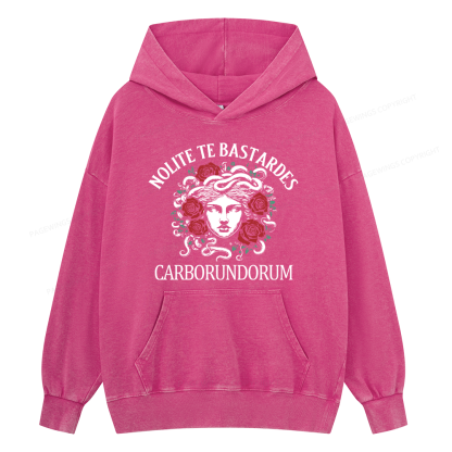 Pagewings Don't Let The Bastards Grind You Down Unisex Washed Hoodie