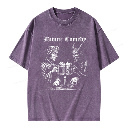 Pagewings Divine Comedy Unisex Washed T-shirt