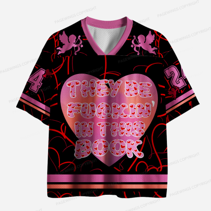 Pagewings They Be Fuckin In This Book Unisex Mesh Jersey