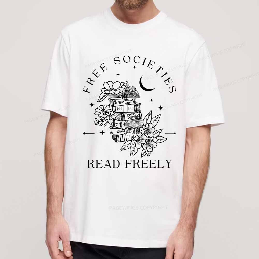 Pagewings Free Societies Read Freely Comfort Colors Shirt Unisex Classic T-shirt