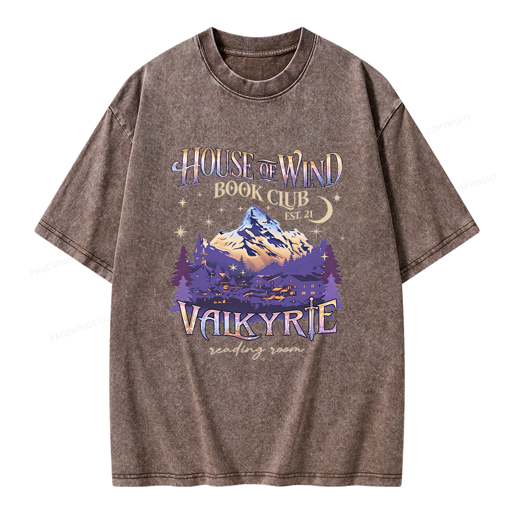 Pagewings Fantasy Book Unisex Washed T-shirt