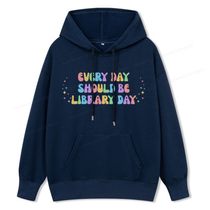 Pagewing Every Day Should Be Library Day Unisex Classic Hoodie