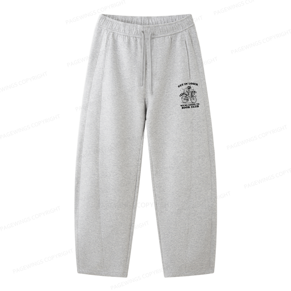 Pagewings Get In Loser We’re Going To Book Club Unisex Barrel Sweatpants