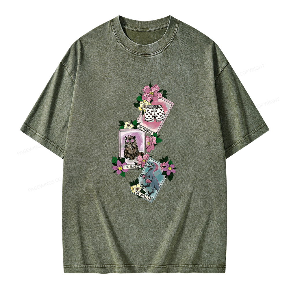 Pagewings Sci Fi Bookish Unisex Washed T-shirt