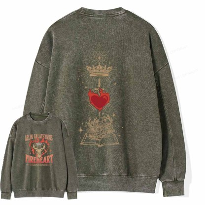 Pagewings Aelin Galathynius Fireheart Shirt Unisex Washed Sweatshirt