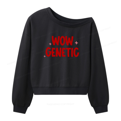 Pagewings Coming To The Cottage Women Off Shoulder Sweatshirt