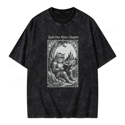 Pagewings Just One More Chapter Unisex Washed T-shirt
