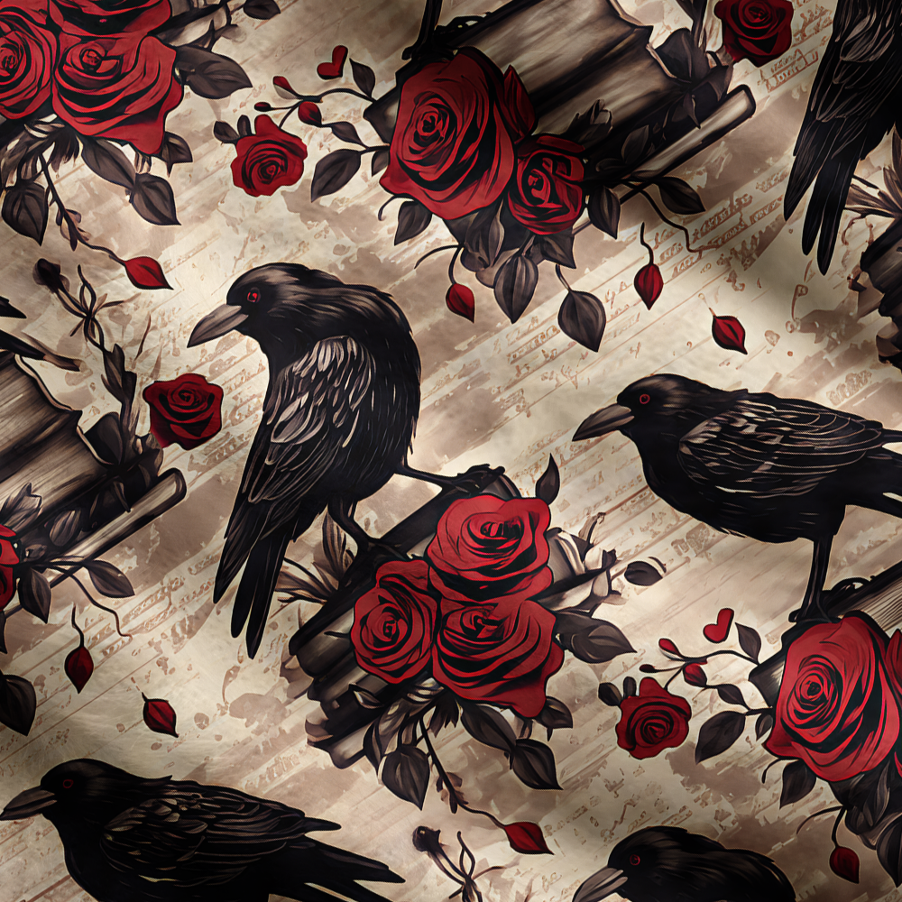 Pagewings Reading Crow Women's Cardigan Sweater