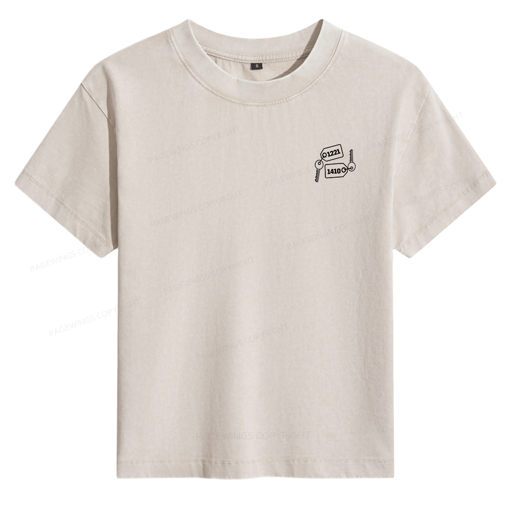 Pagewings Room Numbers  Women's Washed T-shirt