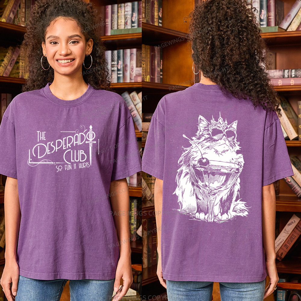 Pagewings The Desperado Club Unisex Washed T-shirt