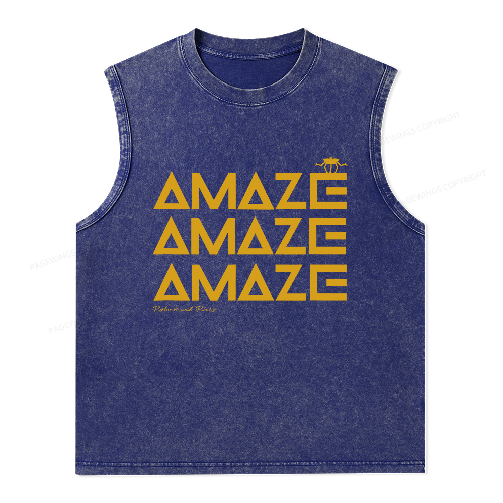 Pagewings Amaze Unisex Washed Tank Top