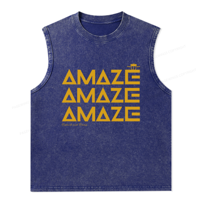 Pagewings Amaze Unisex Washed Tank Top