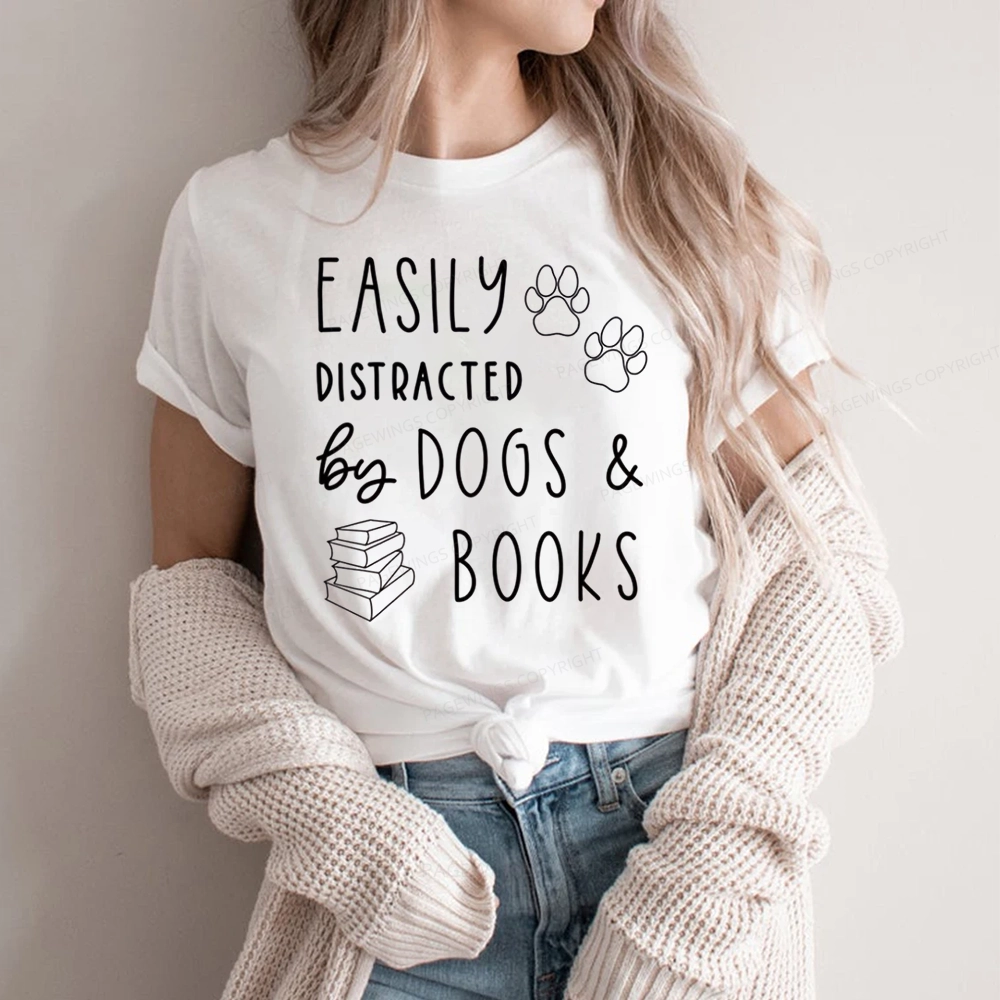 Pagewings Dogs And Books Unisex Classic T-shirt