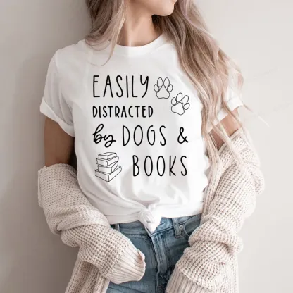 Pagewings Dogs And Books Unisex Classic T-shirt
