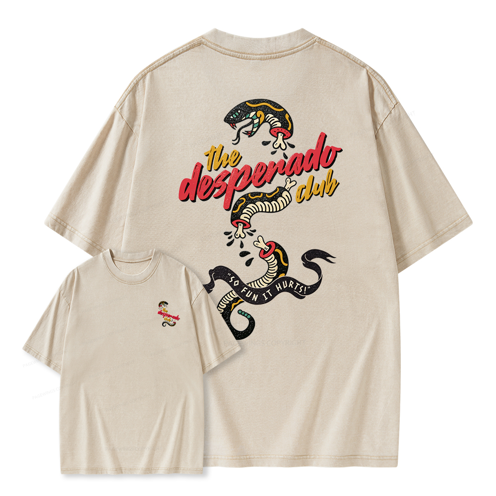 Pagewings The Desperado Club Unisex Washed T-shirt