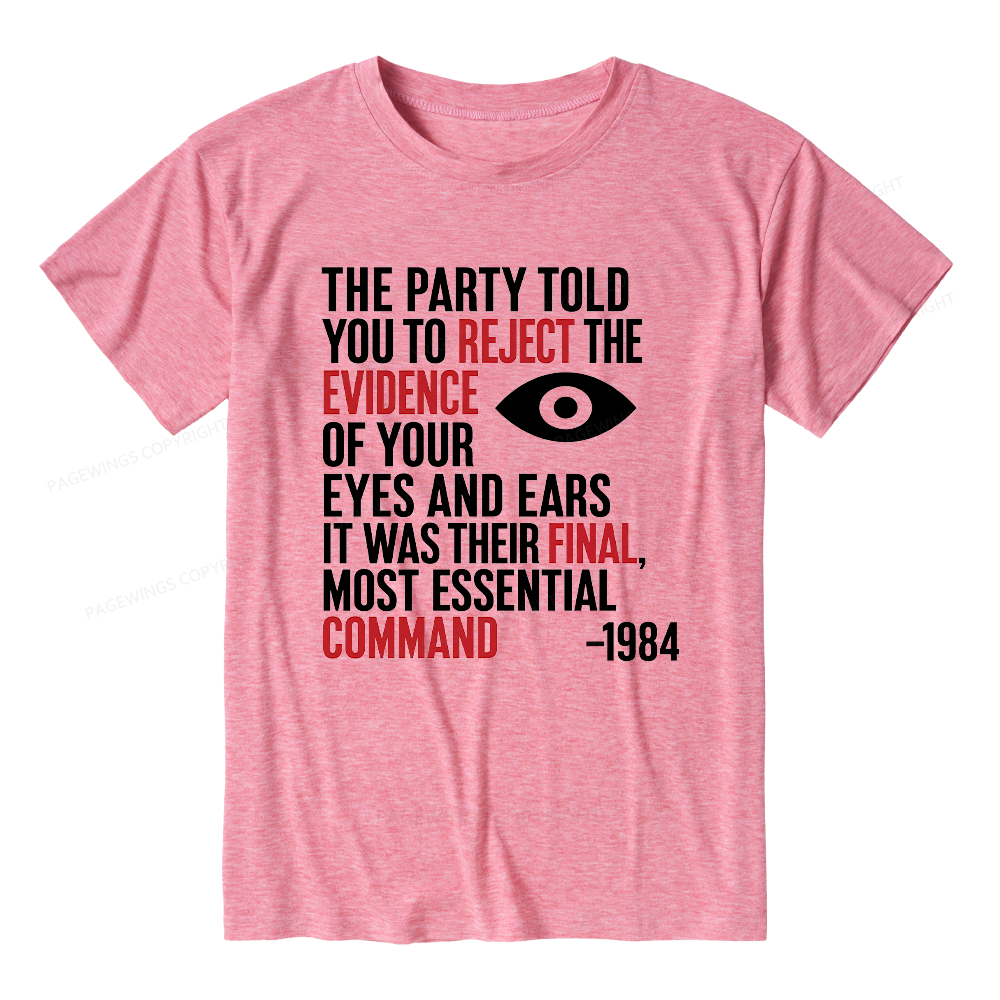 Pagewings Dystopia Quote Unisex Heather T-Shirt