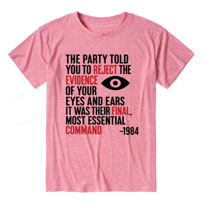 Pagewings Dystopia Quote Unisex Heather T-Shirt